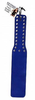 Ff Velvet Studded Paddle - Blue