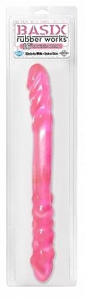 Basix Pink 16" Double Dong