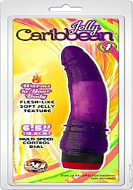 Jelly Caribbean No. 4 G-Spot Realistic Vibrator Purple 6.5 Inch (184184.0)